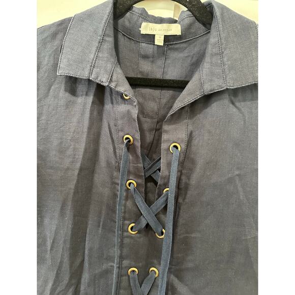Laju Los Angeles Lace Up Linen Dress Size M - Picture 3 of 3
